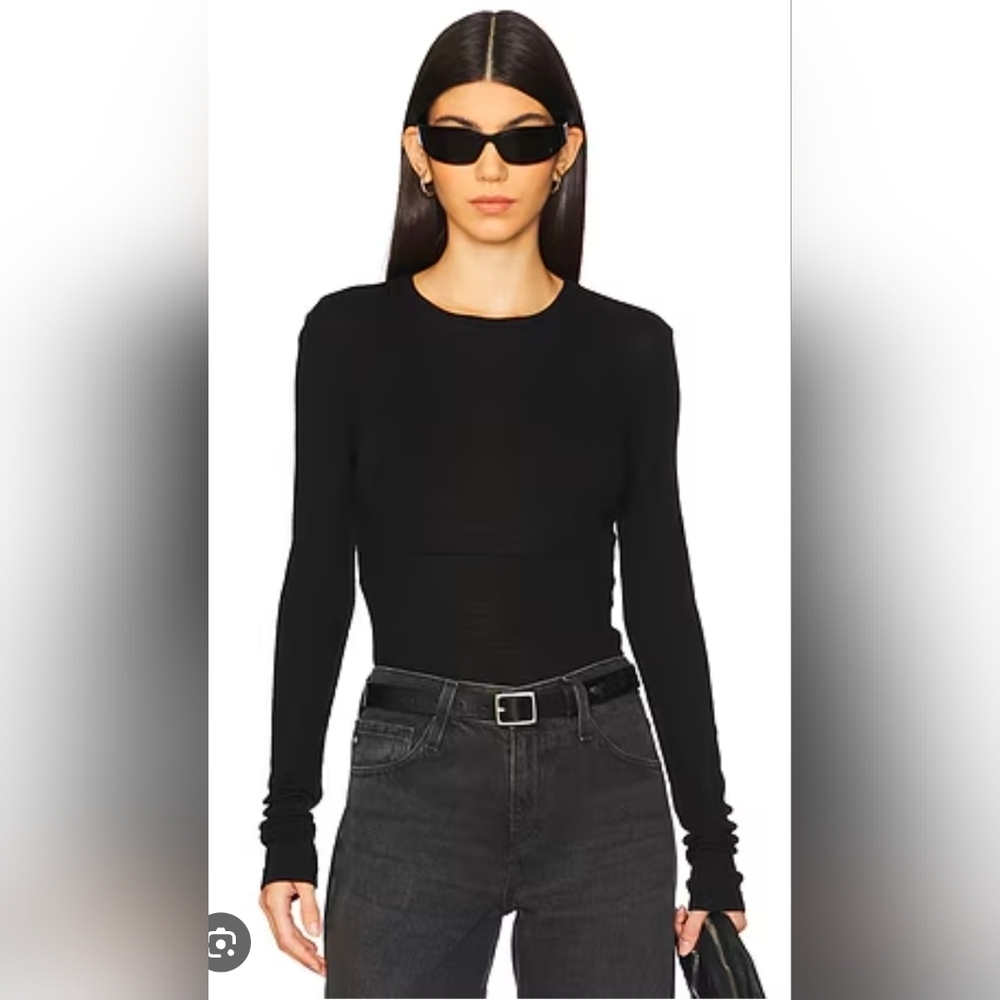 House of Harlow 1960 Black Long Sleeve Bodysuit